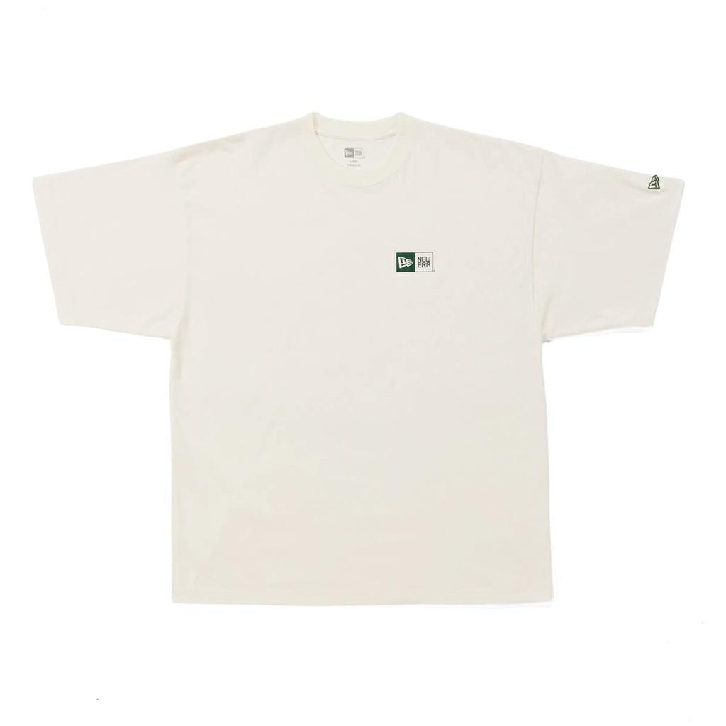 New Era Short Sleeve Oversized Dark Green XL Oversized Cotton Tee Box Logo T-Shirt Off-White S/S