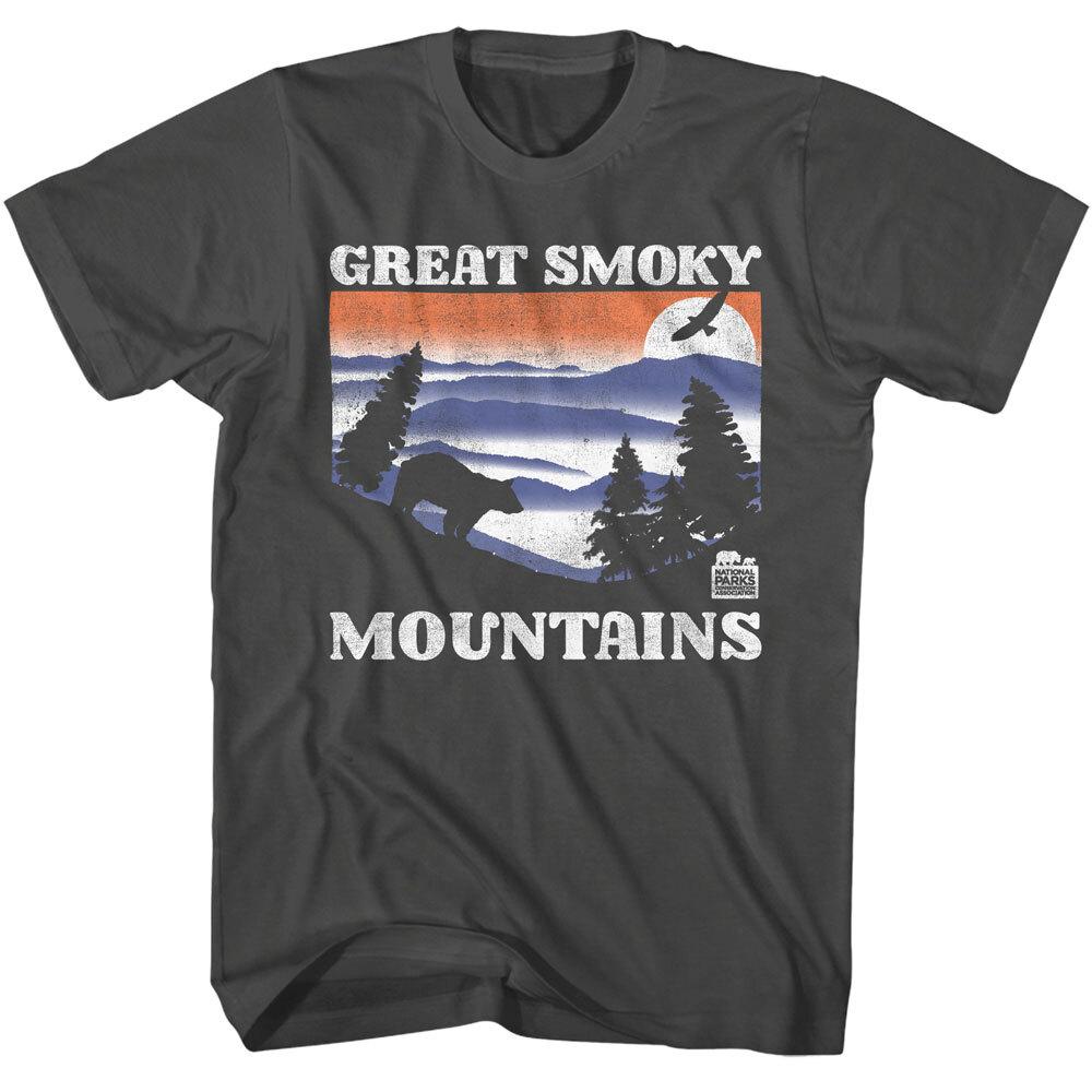 United States Great Smoky Mountains National Park Bear Eagle Men T Shirt S