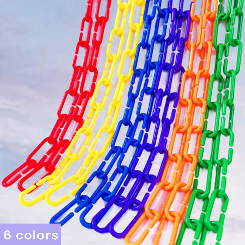 100-200Pcs Rainbow C-Shaped Plastic Buckles Bird Swing And Climbing Chain Cage Toy Hooks Diy Children'S Classroom Learning Toy