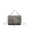 Stylish Blue Green Gray Retro Chic Trendy Sling Crossbody Small Square Bag For Women