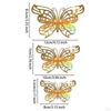 12 Count 3D Hollow Butterfly Wall Stickers for Event Decoration in Multiple Sizes