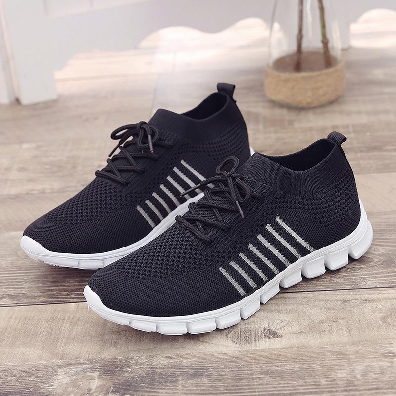 Plus Size Women's Breathable Flyknit Sneakers - 2021 Spring/Autumn Collection