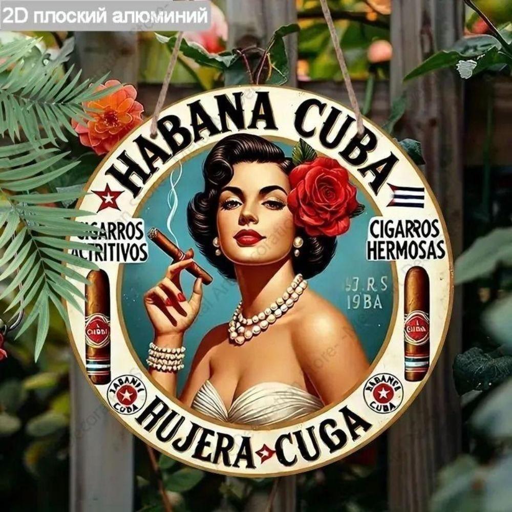 Retro 2D Metal Sign 20cm, Home Decoration