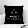 Game Assassins Creed Valhalla Cushion Cover Natural Linen Pillowcase Set AllinOne Decor for Sofa Bedroom  Chair