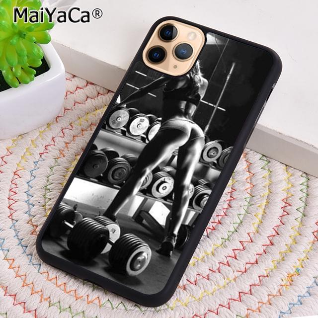 MaiYaCa Gym Fitness Bodybuilding Phone Case Shell For iPhone 17 Air 12 13 16 pro max 15 14 plus Cover coque