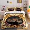 Motorcycle, Lions, Swords, Flowers. Bedding Sets Duvet Cover Sets Duvet Covers Pillowcases(1 * Duvet Cover 2 * Pillowcases, Without Duvet Insert)