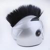 Motorcycle Skinhead Wig Punk Helmet Mohawk Costumes Hairpiece Red