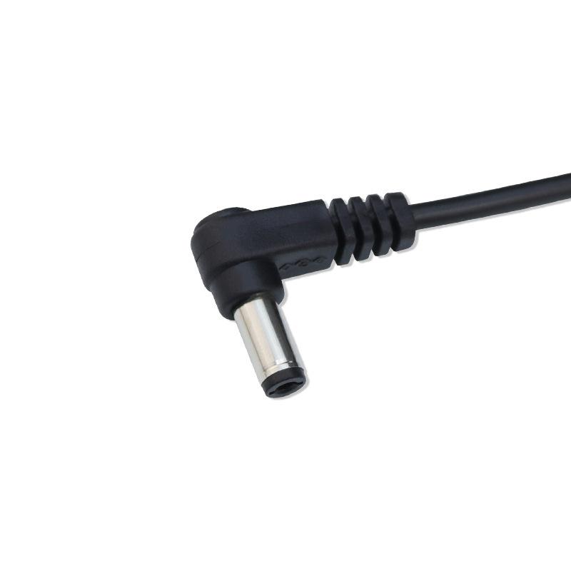 1/3Pcs Diy Accessories Dc 5.5 X 2.1Mm Cable Male To Female Adapter Right Angle 90 Degree Charging Cable