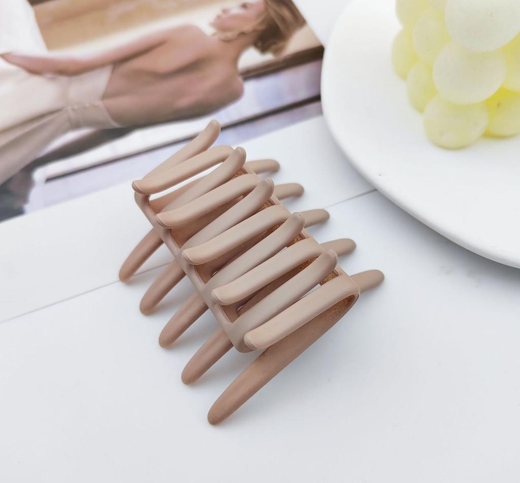 1 Stück Schwarzer Pferdeschwanz Haarnadel Haarschmuck Doppelseitiger Haarclip Haarkamm für Damen Mattierter Verzahnter Anti-Rutsch-Kamm