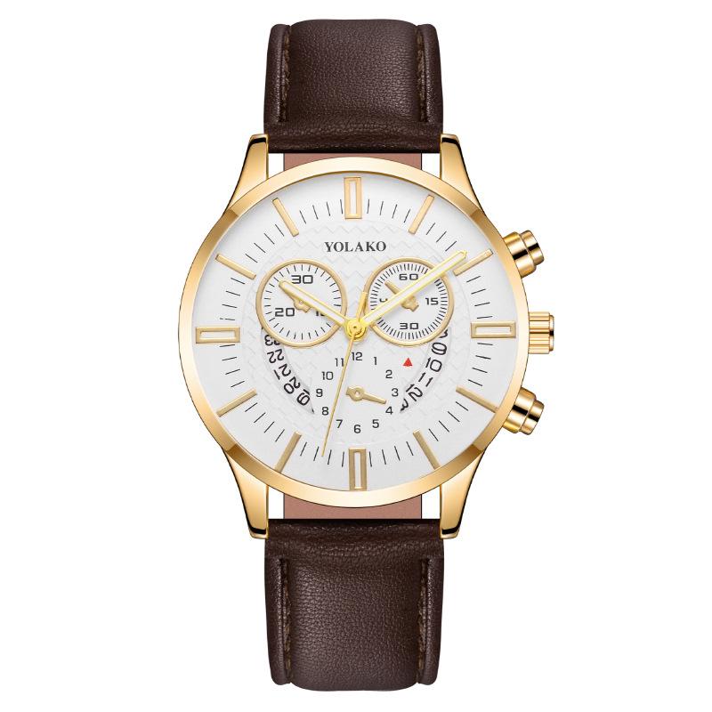 Женские часы JYL Модные Звездные Полностью Алмазные Кожаный Ремешок White plate gold shell brown belt венге