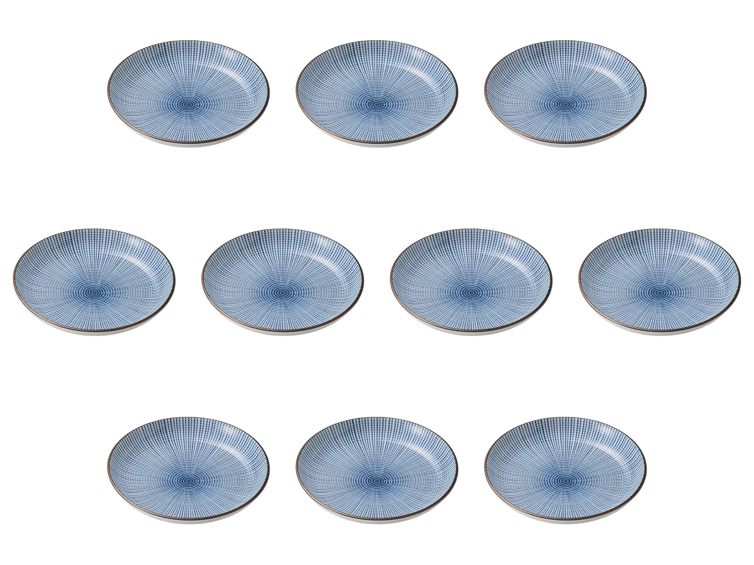 

Набор из 10 тарелок Sendan Tokusa x Набор маленьких тарелок Setomonohonpo 4.0 [12.4 2.2 см]