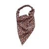 Nuova Borsa in Tessuto Floreale Turbante Accessori per Capelli Sciarpa Triangolare Fascia per Capelli Elastico per Capelli Copricapo Versatile