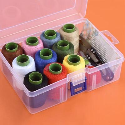 Kit de Costura Portátil com Caixa Transparente