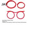 Odor-free Plastic Straw Funny Glasses Straw, Creative Eyewear Drinking Tube for Parties, Bendable Flexible Kids Safe Juice Soda Milk Tea, Novelty Gag