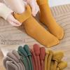 5 Pairs of Women's Autumn and Winter Thick Plush Warm Middle Socks Snow Socks Without Patterns