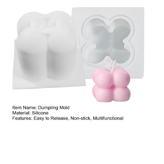 3D Bun Dumpling Silicone Shape Candle Molds Mold Steaming Dumpling for Chocolate Resin