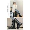 Children Knee Length Boots New 2025 Autumn British Girls Princess Boots Kids Zipper Comfortable Non Slip Buckle Long Boots