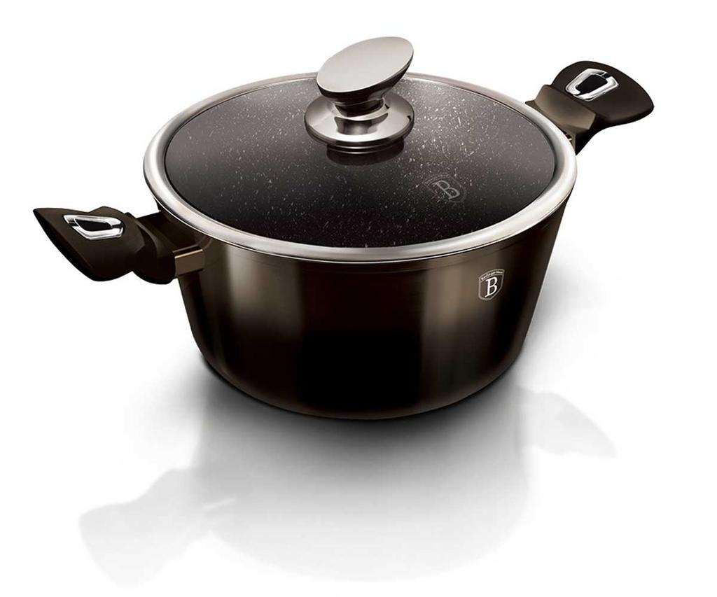 GRANITE POT 28cm BERLINGERHAUS BH-6606 SHINY BLACK