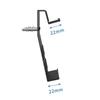 Metall-Handy-Wandhalterung Halter Platzsparendes Design Breite Kompatibilität für Geräte bis 22 mm für Küche Badezimmer Büro
