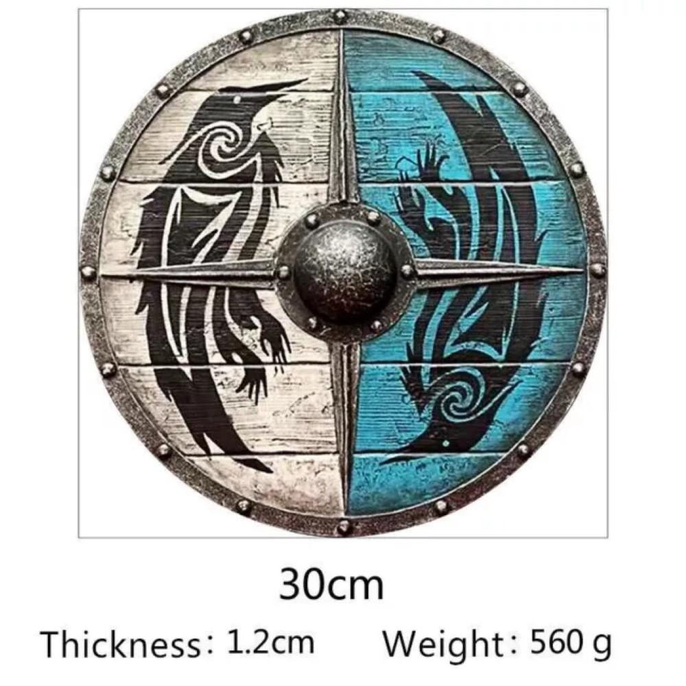 Raven Bird Viking Shield Ragnar Viking Shield Wooden Viking Cosplay Shield Gift