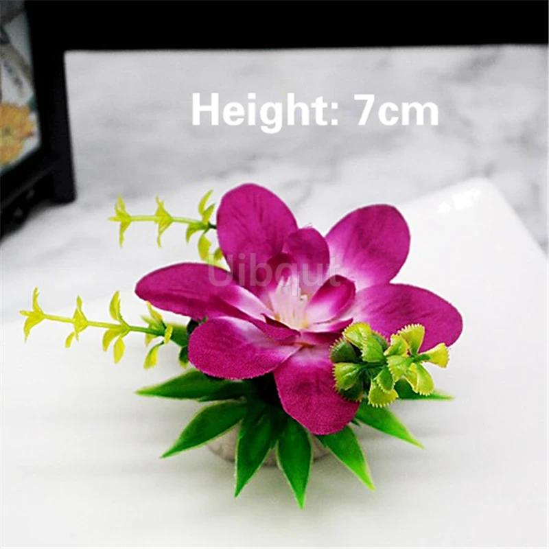 

10 pcs set restaurant of the hotel decorates the cold dishes with creative sushi food simulation grass Sushi Decorative flower