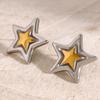 Geometric Gold and Silver Tone Studs Earrings for Women Fashion Vintage Texture Ear Accessories Lightweight Jewelry