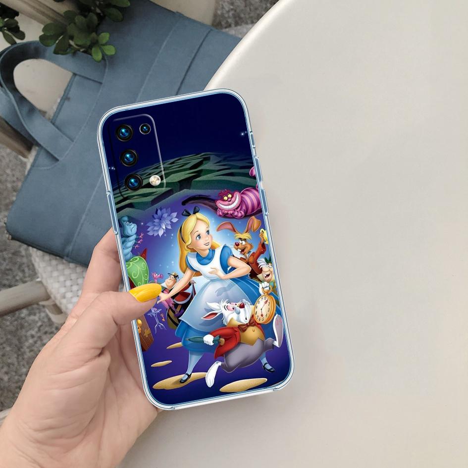 CJ3 Alice in Wonderland Cat Princess Case for LG K22 K30 K40 K41 K42 K50 K50S K51 K51S K52 K61 K62 K71 K92 Q60 Q61 V40 V50 V60