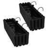 Flowerpot Balcony Box For Balustrade Terrace Flowers Anthracite 60Cm 2 Pcs