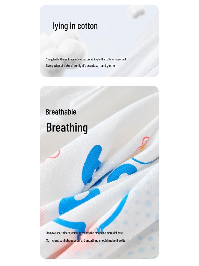 Girls' Antibacterial Cotton Boxer Briefs for Autumn/Winter - Comfortable, No-Pinch Design.