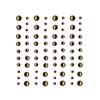 80 Light Gold Adhesive Pearls