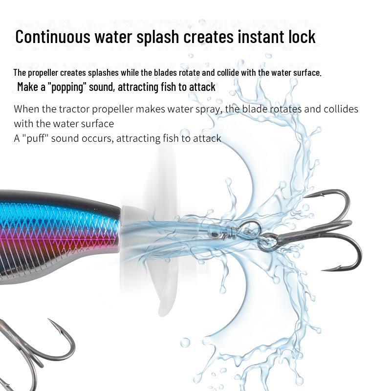 TWM 6g/10.5g Momeală Elică: Nălucă tare bionică pentru pescuit la distanță lungă