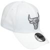 Cap - NEW ERA - 39Thirty - Chicago Bulls - White - Sportswear - Men