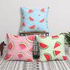Cushion Cover Watermelon Pattern Short Plush Soft DoubleSided Printing Pillow Case Cozy Sofa Bedroom Home Decor Gift