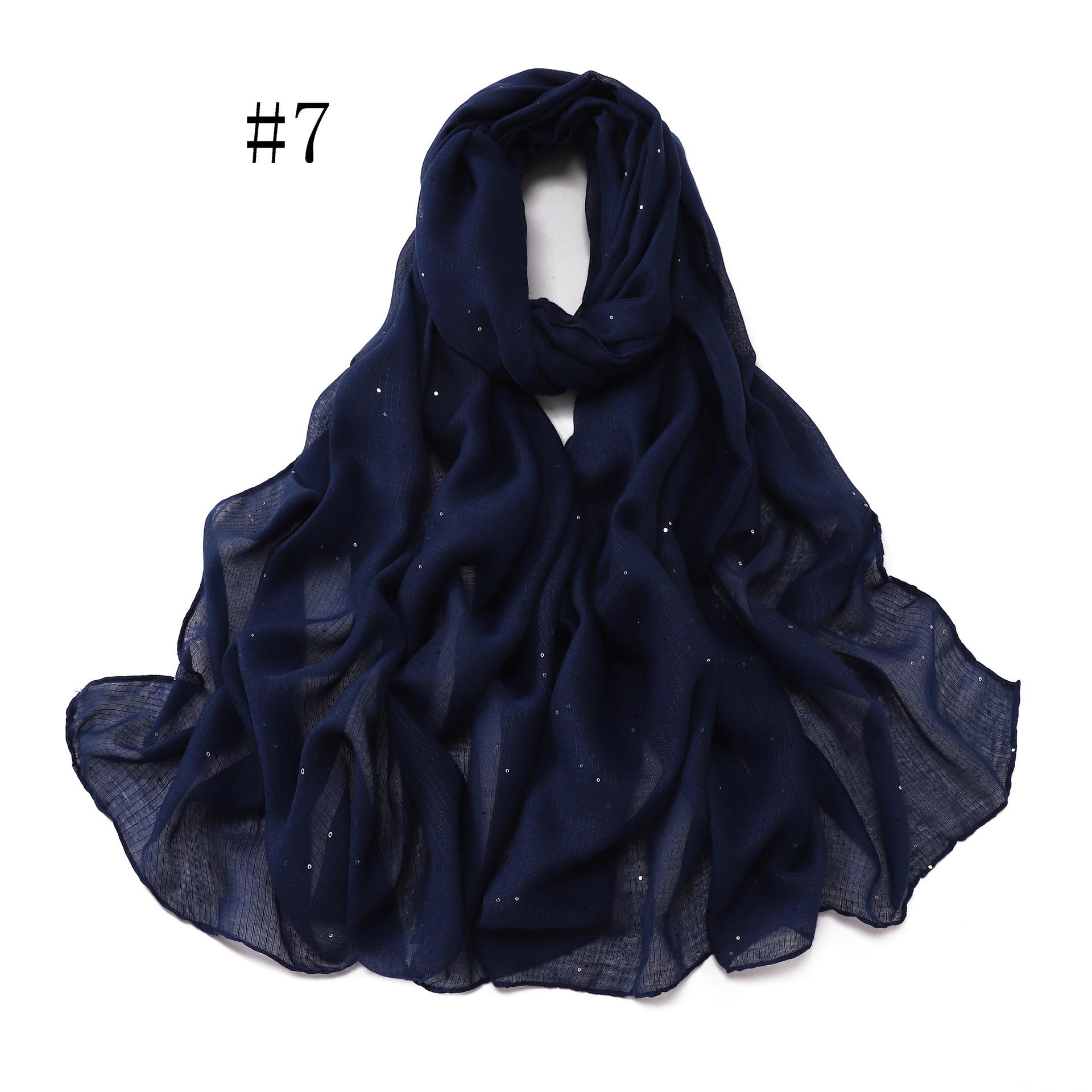 

New Shiny Rayon Hijab Scarf For Woman Muslim Hijabs Shawls Cotton Linen Headband Fashion Long Wraps Female Islam Turban Scarves