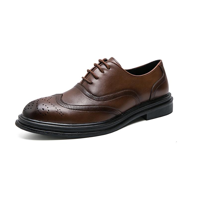 Fashion Leather Shoes Man Casual Loafers Luxury Design Slip on Male Dress Shoes Leisure Style Big Size Good Wear-resistant Sole