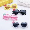 Neue Kinder-Sonnenbrille in Herzform Mädchen-Dekorative Schleife Sonnenbrille Niedliche Baby-Outdoor-Sonnenblende Brillen UV400