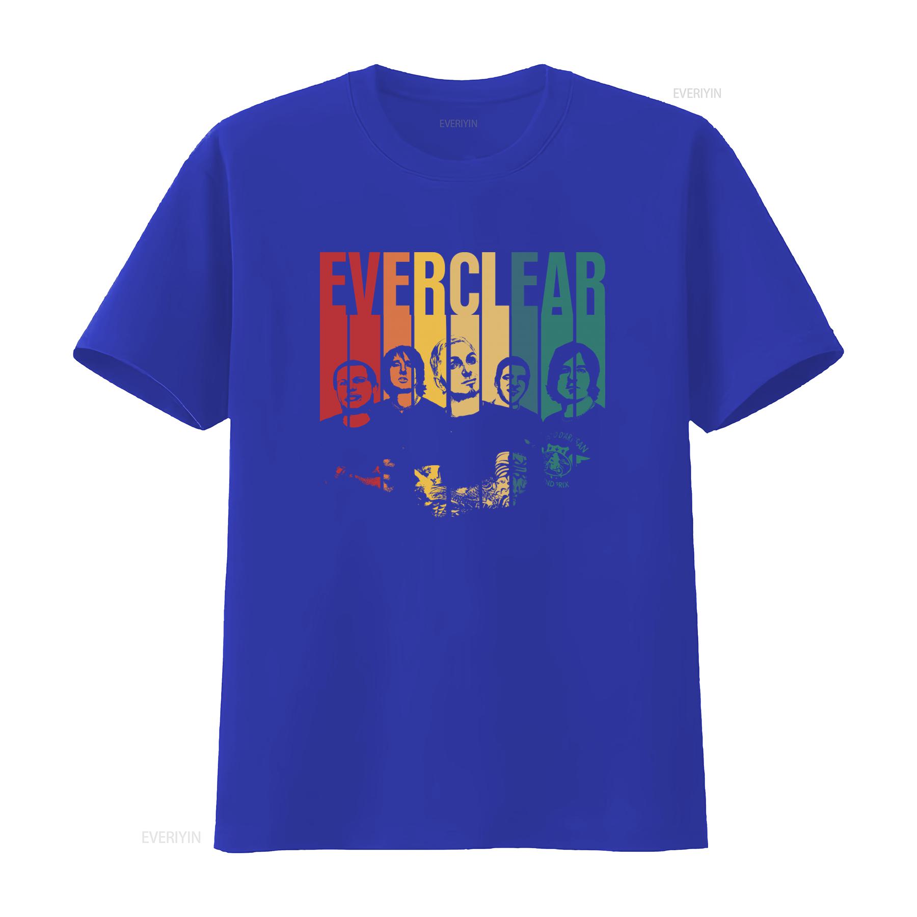 

Everclear Band T shirt Idea Rock Music Fans vintage Washed fashion Slightly Soft Versatile streetwear designer clothes homme S