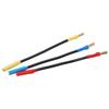 3Pcs 4mm Banana Plug Extension Cable 13cm Length Heat Resistant Banana Plugs Connector Extension Cable Wire for Boats