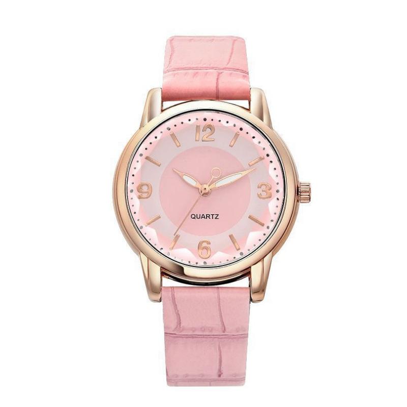 Quartz Women'S Watch Two-Color Dial Belt Women'S Watch Creative Watch