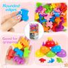 Montessori Material Rainbow Counting Bear Math Toys Animal Dinosaur Color Sorting Matching Game Children Educational Sensory Toy