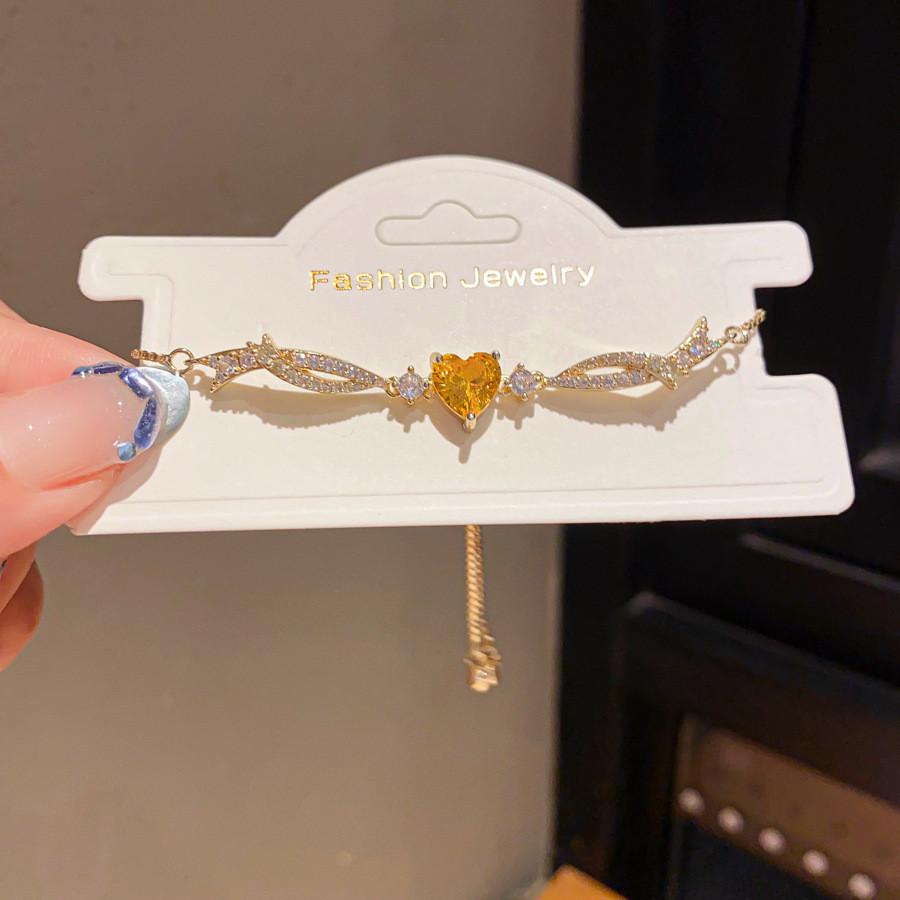 Herzförmiges Schmuckarmband Handgefertigt Kupfer Elegantes Geschenk Für Frauen Sommer