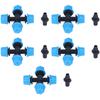 20Pcs Cross Spray Nozzle Irrigation Cross Atomization Micro Nozzle for Lawn Garden Terrace