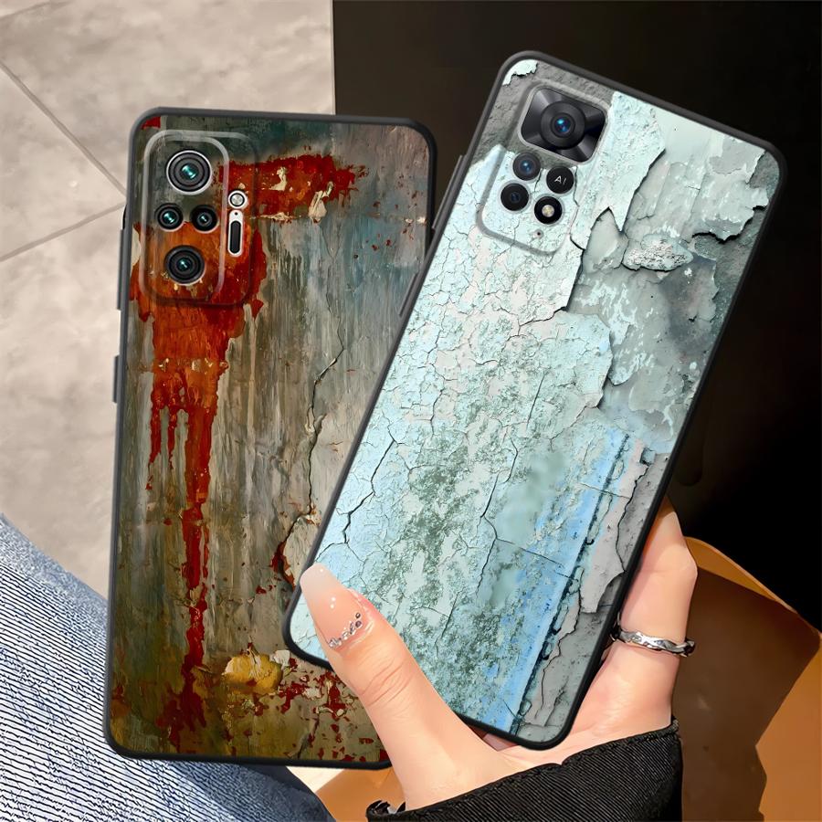 Retro Rust Marks Case for Xiaomi Redmi Note 11S 10S 12S 10 9 8 Pro 11 13 12 Pro Plus 9s Funda Phone Cover