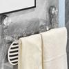 Plastic Suction Cup Storage Rack Punch Free Foldable Towel Storage Rack Space Saving Wall Mounted Faucet Shelf for Home