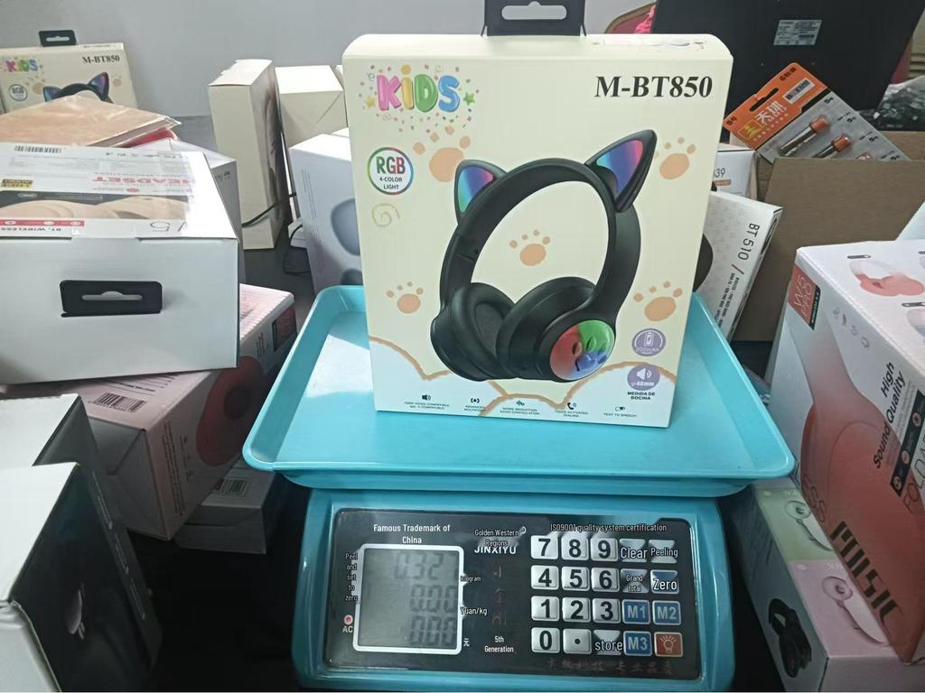 2025 Cat Ear BT850 Gradient Over-Ear Bluetooth Headset: Kids' Wireless Gaming & Streaming