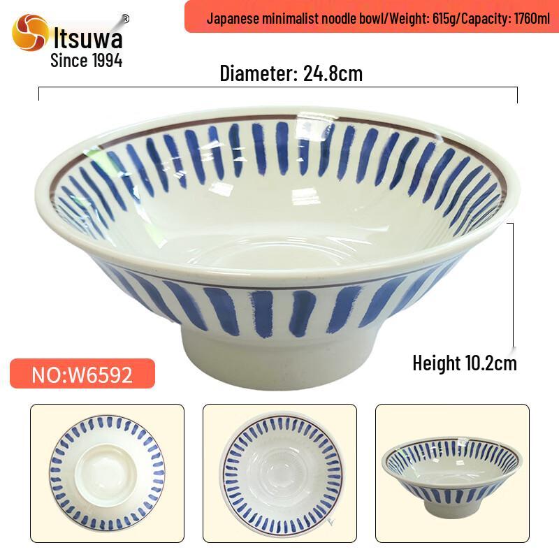 Wuhe Japanese Style Melamine Noodle Bowl