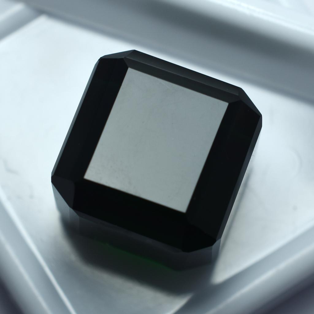 CERTIFIED 50.40 Ct Green Emerald Cut Top Quality Lab-Created Loose Gemstone Sa-608