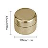 Metal Pill Container Small Portable Round Heavy Duty Purse Pocket Metal Pill Container For Home Outdoor Backpack Gym Business
