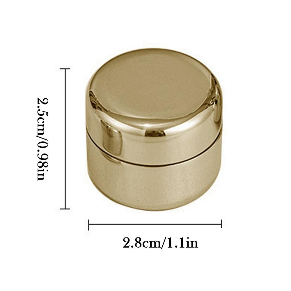 

Metal Pill Container Small Portable Round Heavy Duty Purse Pocket Metal Pill Container For Home Outdoor Backpack Gym Business