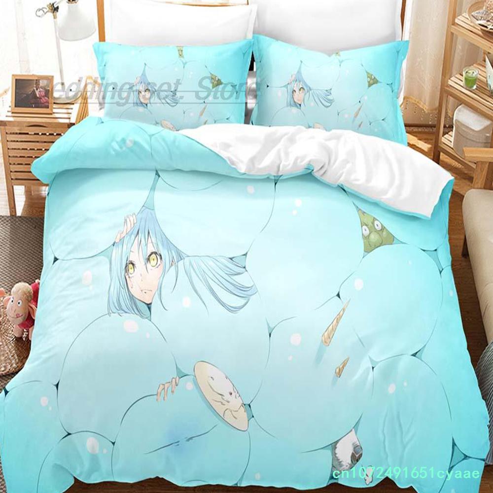 That Time I Got Reincarnated As A Slime Bedding Set Single Twin Full Queen King Size Bed Set Aldult Kids 3D Print Anime Cartoon